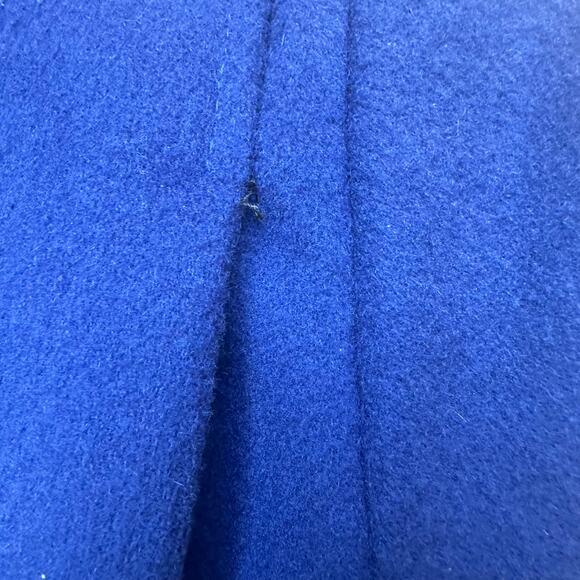 Vintage Michelle Stuart Petite Wool Peacoat - Royal Blue - Size Petite Small - Picture 6 of 8